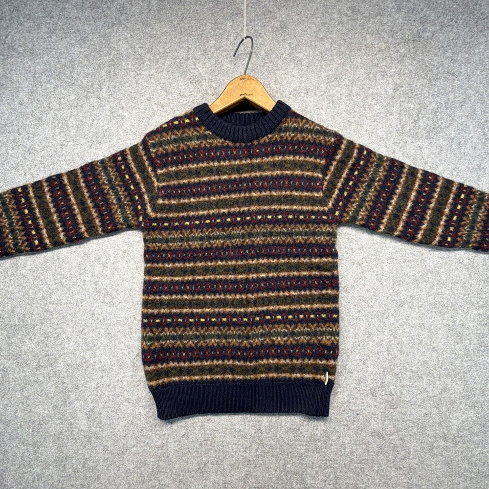 United Colors Of Benetton Wool Fair Isle Sweater Shrunk To XS